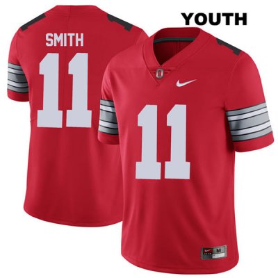 Youth NCAA Ohio State Buckeyes Tyreke Smith #11 College Stitched 2018 Spring Game Authentic Nike Red Football Jersey SD20C31DB